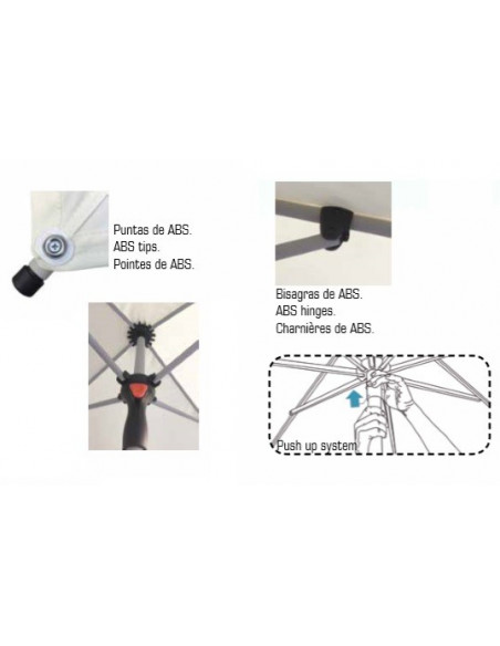 2x2m luminum parasol for hotels CONTRACT HD pho2005022-CONVA