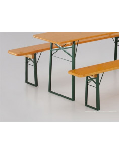 Set foldable beer table and 2 benches mpl2026001 2