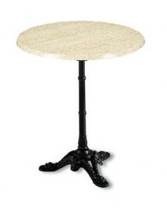 Table bistrot 332 with on marble diameter 60 mho1092001 2