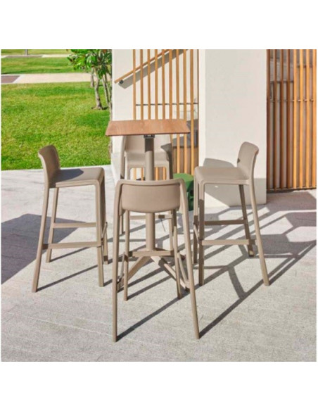 Taburetes de Bar-Taburete apilable Attic de diseño para bar y terraza sta1104001