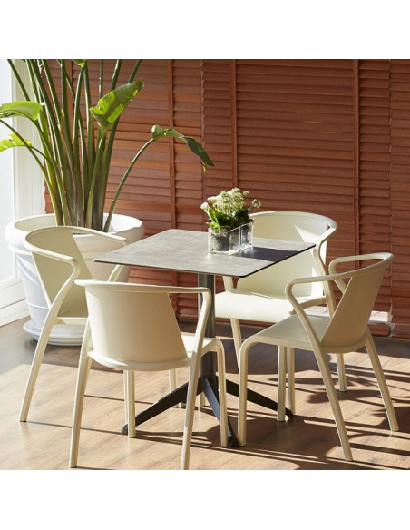 Silla FADO con brazos para terrazas sho1104026