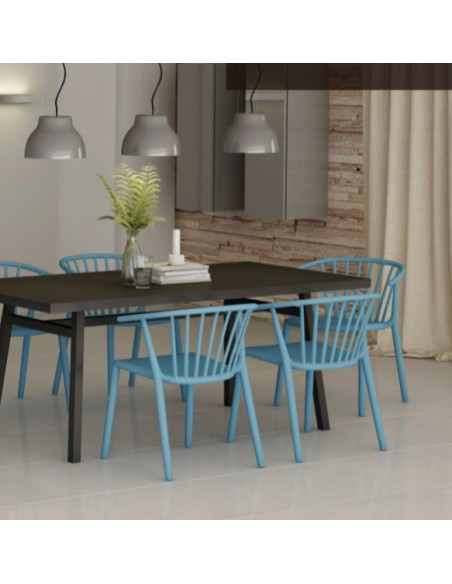 Chaise colorée empilable WOODY par Resol sho1032091-RESOL