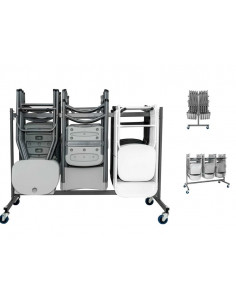 Carrello per sedie pieghevoli catering spl1061006