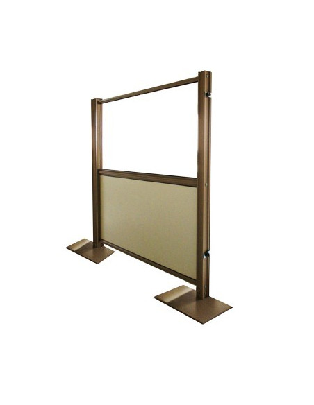 Pára-brisa rígido modular destacável para terraços de restaurante mse1100002