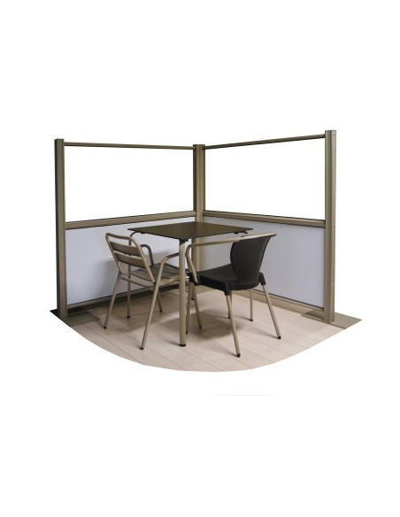 Pára-brisa rígido modular destacável para terraços de restaurante mse1100002