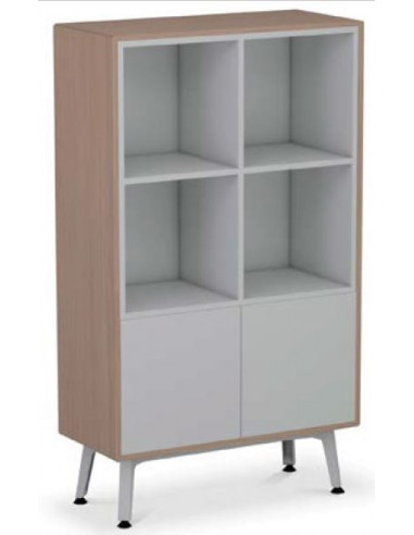 Armoire de bureau avec étagère et portes inférieures ORIGIN aca1056002