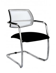 Sedia visitatore per ufficio visite e office piedi skate spo166005 2