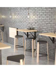 Plegable taula per a paret de fusta laminada 2