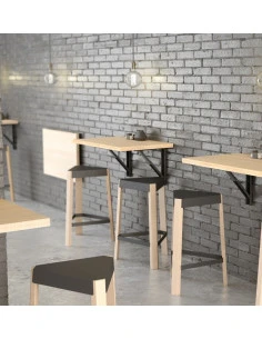Plegable taula per a paret de fusta laminada 2