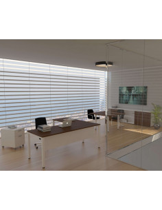 160 x 80 cm Tavolo ufficio NEMO mop1101026 tabella con ala e gonna 2