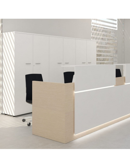 Grande balcão LINEAR com atendimento personalizado e leds mop1101049