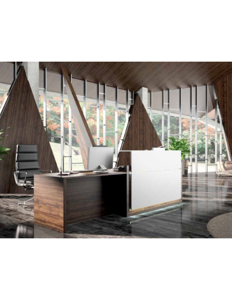 Grande balcão LINEAR com atendimento personalizado e leds mop1101049