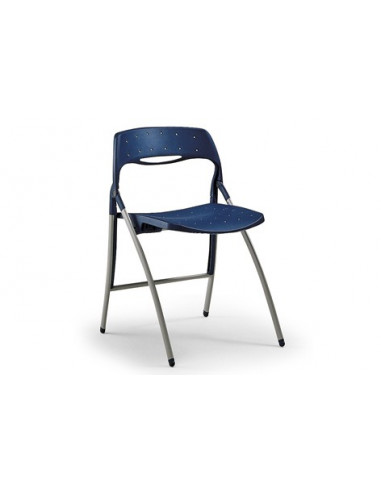 Folding chair with structure in chromed frame and seat and back colors spl72001