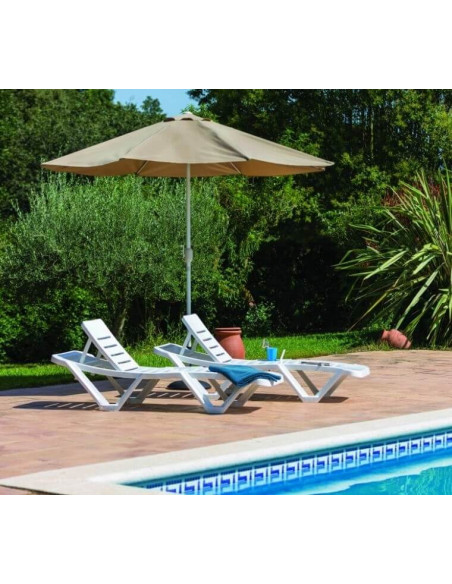 Tumbona apilable y reclinable Master de GARBAR sho1032056-Tumbonas de piscina y playa para hoteles