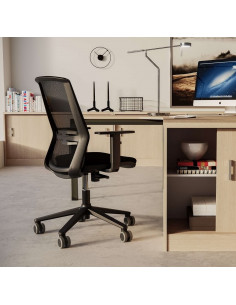 Cadeira de escritório ergonómica encosto em malha de cores syncro ste72001 2