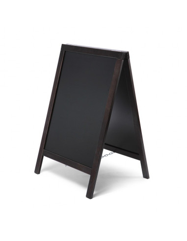 Chakboard sidewalk menu for restaurant with black frame wood ppi2032001