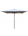 Parasol CHR de 3x3m structure taupé marron pho2005034