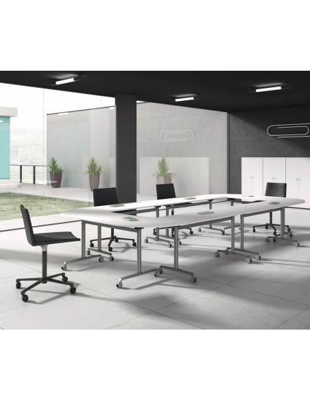 Mesa de reunião com tampo dobrável para conferências mpl1056001-DESKandSIT