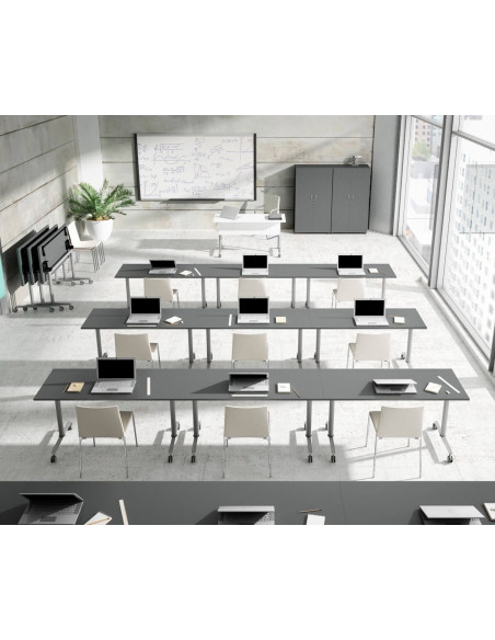 Mesa con tablero abatible 140x60cm para conferencias  mpl1056001