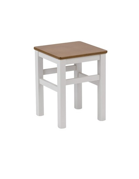 Tabourets de bar-Tabouret bas carré en hêtre 19 sta1092011
