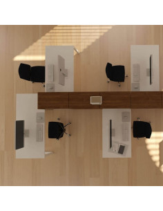 Collezione di tavoli da ufficio con mobiletto di supporto M4 SUPPORTO mop1101053 2