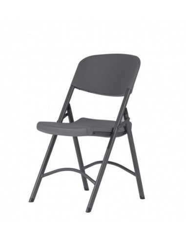 Cadira plegable de qualitat ergonòmic spl1061004 en blanc i negre i gris