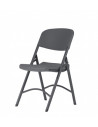 Silla plegable de calidad ergonómica spl1061004 en blanco negro y gris