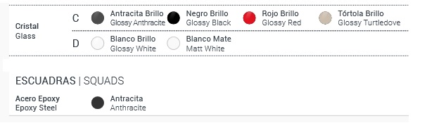 Acabats de la taula abatible de cuina en vidre