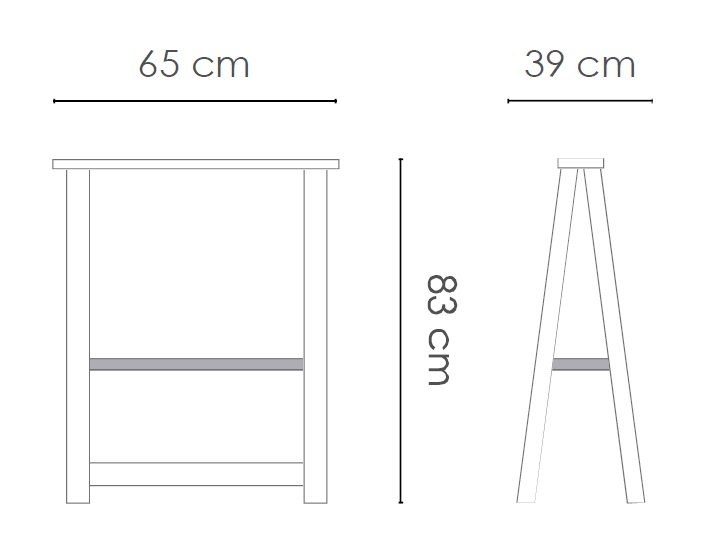 Cavalete Madeira Stein Design 18x28cm - Kit 10 Unidades Para Quadros E Telas