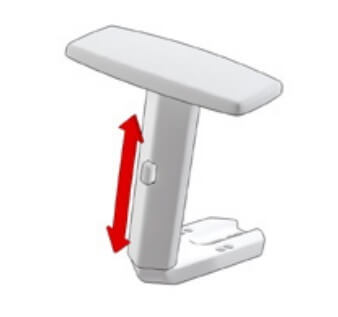 Braços ajustáveis ​​para cadeira Atika pro da DILEOFFICE